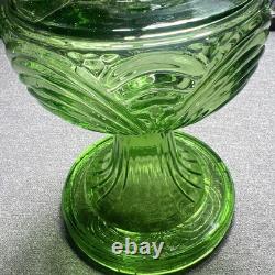Aladdin B40 Washington Drape Oil Lamp Green Moonstone Uranium Glass Pre War 1939