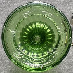 Aladdin B40 Washington Drape Oil Lamp Green Moonstone Uranium Glass Pre War 1939