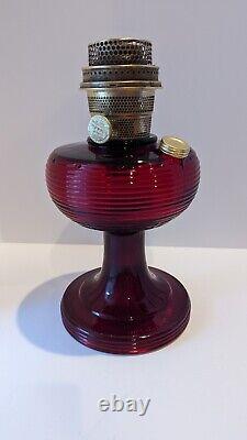 Aladdin B-83 Ruby Red Beehive Lamp With Model B Burner 1937-1938