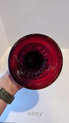 Aladdin B-83 Ruby Red Beehive Lamp With Model B Burner 1937-1938