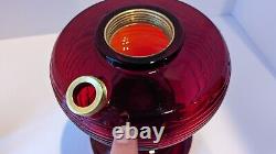 Aladdin B-83 Ruby Red Beehive Lamp With Model B Burner 1937-1938