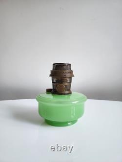 Aladdin Green Moonstone Model B Oil Lamp With Nashville Model B Burner