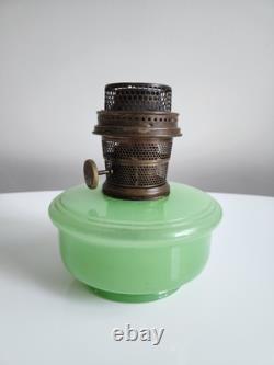 Aladdin Green Moonstone Model B Oil Lamp With Nashville Model B Burner