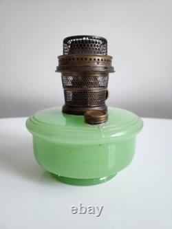 Aladdin Green Moonstone Model B Oil Lamp With Nashville Model B Burner