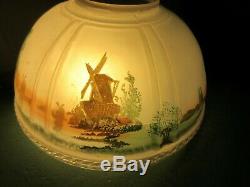 Aladdin Hanging Lamp Shade Model 12 Four Post No. 620s Gristmill 14 Antique