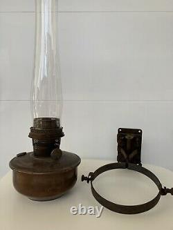 Aladdin Railroad Caboose Oil Lamp With Nashville Model B Burner And Wall Bracket