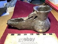 Ancient Big IRON Oil LAMP Middle Ages Greek / Persia used In Temple or Mosque