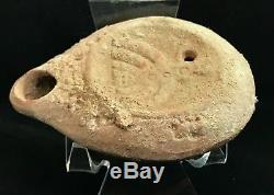 Ancient Early Jewish Menorah Oil Lamp Roman Period 1st Cent Ad. Rare
