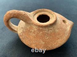 Ancient Greek 200 BCE terracotta oil lamp Hellenistic Era Provenance