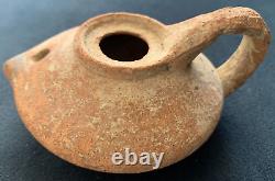 Ancient Greek 200 BCE terracotta oil lamp Hellenistic Era Provenance