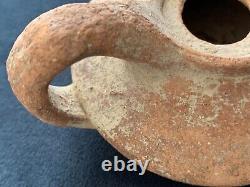 Ancient Greek 200 BCE terracotta oil lamp Hellenistic Era Provenance