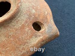 Ancient Greek 200 BCE terracotta oil lamp Hellenistic Era Provenance