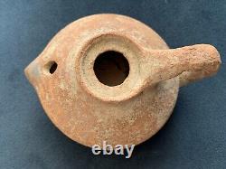 Ancient Greek 200 BCE terracotta oil lamp Hellenistic Era Provenance