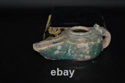 Ancient Islamic Nishapur Ceramic Pottery Oil Lamp Circa 8th 9th Century