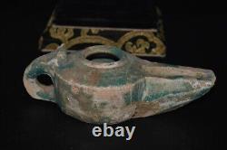 Ancient Islamic Nishapur Ceramic Pottery Oil Lamp Circa 8th 9th Century