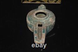 Ancient Islamic Nishapur Ceramic Pottery Oil Lamp Circa 8th 9th Century