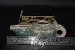 Ancient Islamic Nishapur Ceramic Pottery Oil Lamp Circa 8th 9th Century