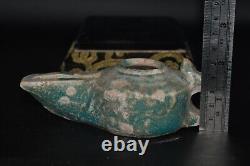 Ancient Islamic Nishapur Ceramic Pottery Oil Lamp Circa 8th 9th Century