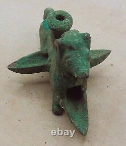 Ancient Near Eastern Bronze Oil Lamp/pourer