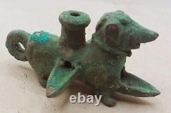 Ancient Near Eastern Bronze Oil Lamp/pourer