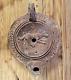 Ancient Roman Imperial Period Pottery Oil Lamp Dog or Wolf Signed LVCCEI