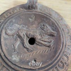 Ancient Roman Imperial Period Pottery Oil Lamp Dog or Wolf Signed LVCCEI