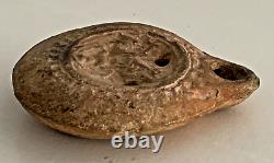 Ancient Roman Terracotta Oil Lamp 100 to 200 AD Relief Image of Rape of Europa