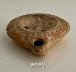 Ancient Roman Terracotta Oil Lamp 100 to 200 AD Relief Image of Rape of Europa