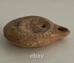 Ancient Roman Terracotta Oil Lamp 100 to 200 AD Relief Image of Rape of Europa