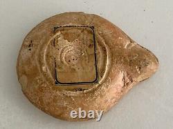 Ancient Roman Terracotta Oil Lamp 100 to 200 AD Relief Image of Rape of Europa