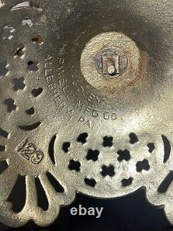 Antique 1800's Brass Hipwell Kerosene Oil lamp Cherubs Very Rare & Htf Exc