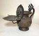 Antique 1800's Nepalese Nepal bronze SUKUNDA VISHNU GANESH NAGAS SNAKE oil lamp