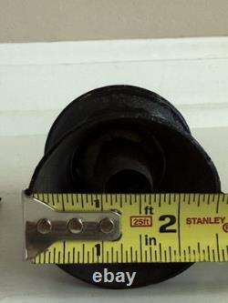 Antique 1800's Petticoat Metal Peg Finger Whale Oil Lamp 4.5