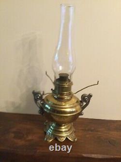 Antique 1800's The Rochester Brass GWTW Ornate Victorian Oil Lamp