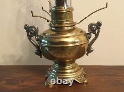 Antique 1800's The Rochester Brass GWTW Ornate Victorian Oil Lamp