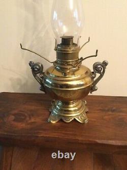 Antique 1800's The Rochester Brass GWTW Ornate Victorian Oil Lamp