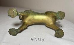 Antique 1800's bronze brass Aquamanile Lion Oil Lamp lighter Temple Lion statue