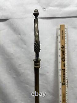 Antique 1800s Brass Oil Lamp Florentine 3 Burners 3 Tools