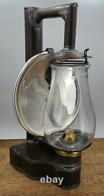 Antique 1867,68 patented Tubular side lamp No. 1 globe early DIETZ 17 LANTERN