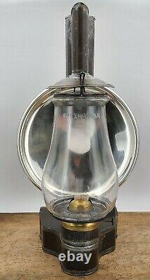 Antique 1867,68 patented Tubular side lamp No. 1 globe early DIETZ 17 LANTERN