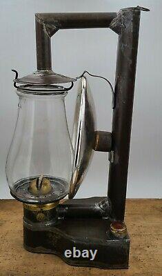 Antique 1867,68 patented Tubular side lamp No. 1 globe early DIETZ 17 LANTERN