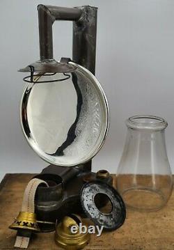 Antique 1867,68 patented Tubular side lamp No. 1 globe early DIETZ 17 LANTERN