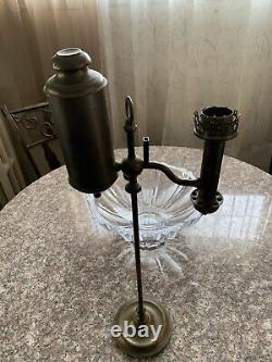 Antique 1874 Kleemann / C. F. A. Hinrichs Kerosene Student Desktop Lamp