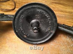 Antique 1880s Cast Iron Hanging Lamp Bradley Hubbard Horse Oil Parlor Library