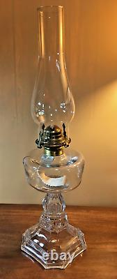 Antique 1890s Hobbs, Brockunier -BOLTON- Kerosene, oil, hurricane lamp, Complete