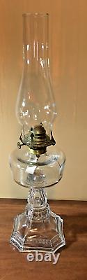 Antique 1890s Hobbs, Brockunier -BOLTON- Kerosene, oil, hurricane lamp, Complete