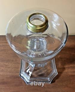 Antique 1890s Hobbs, Brockunier -BOLTON- Kerosene, oil, hurricane lamp, Complete