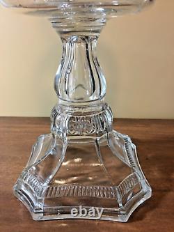 Antique 1890s Hobbs, Brockunier -BOLTON- Kerosene, oil, hurricane lamp, Complete