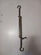 Antique 18th Early Oil Lamp sawtooth lighting Duck Trammel Vintage With Petina