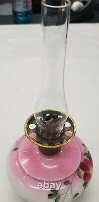 Antique 1900's Nellie Bly Gone with the wind lamp Miniature Oil Lamp